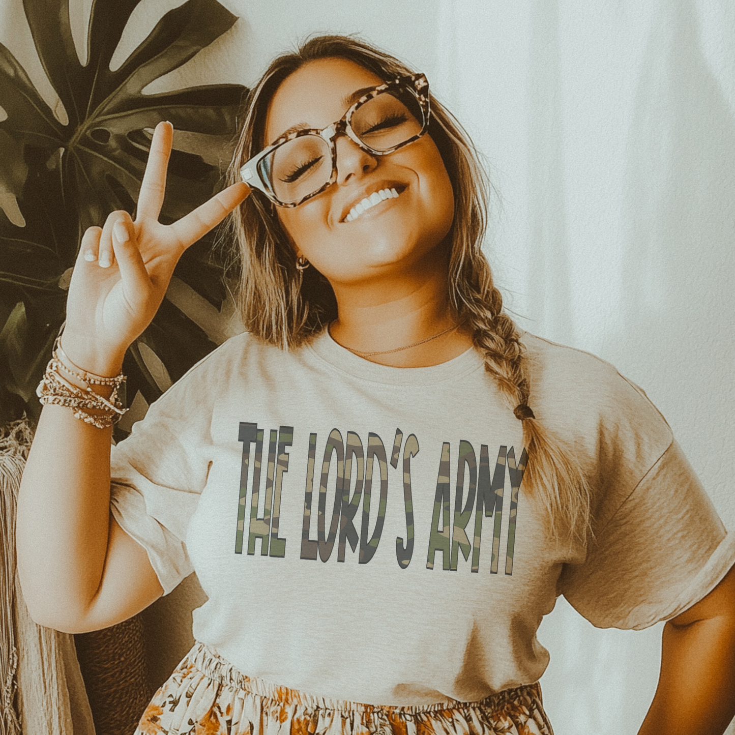 The Lords Army tshirt , retro Christian tshirt , smiley, Christian jesus loves you , church tshirt, pastor gift, unisex T-shirt