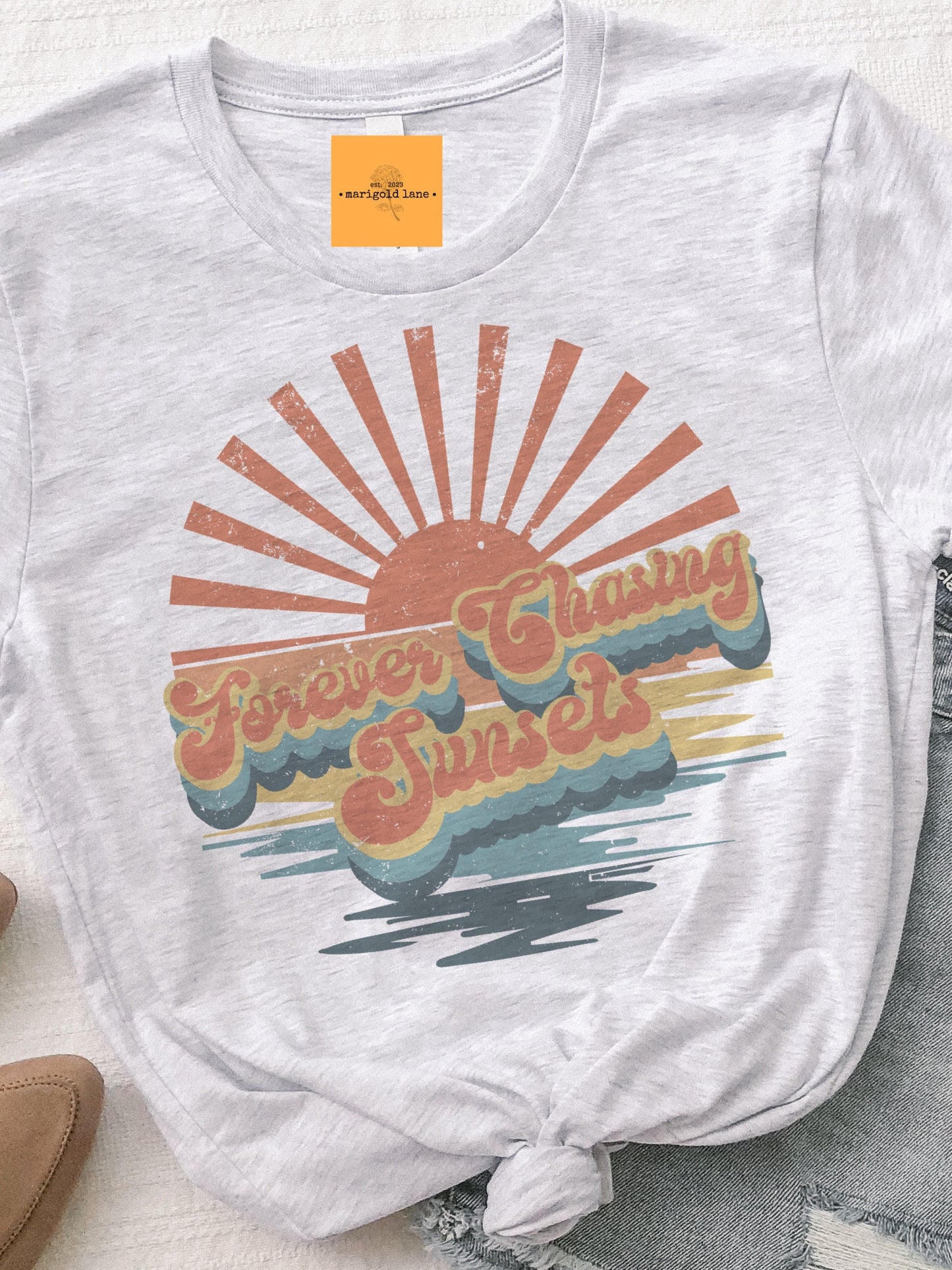 Sunset Chaser beach girl aesthetic tshirt, mama checkered tshirt multiple color options, summer Vacation t-shirts, cute mom tshirt.