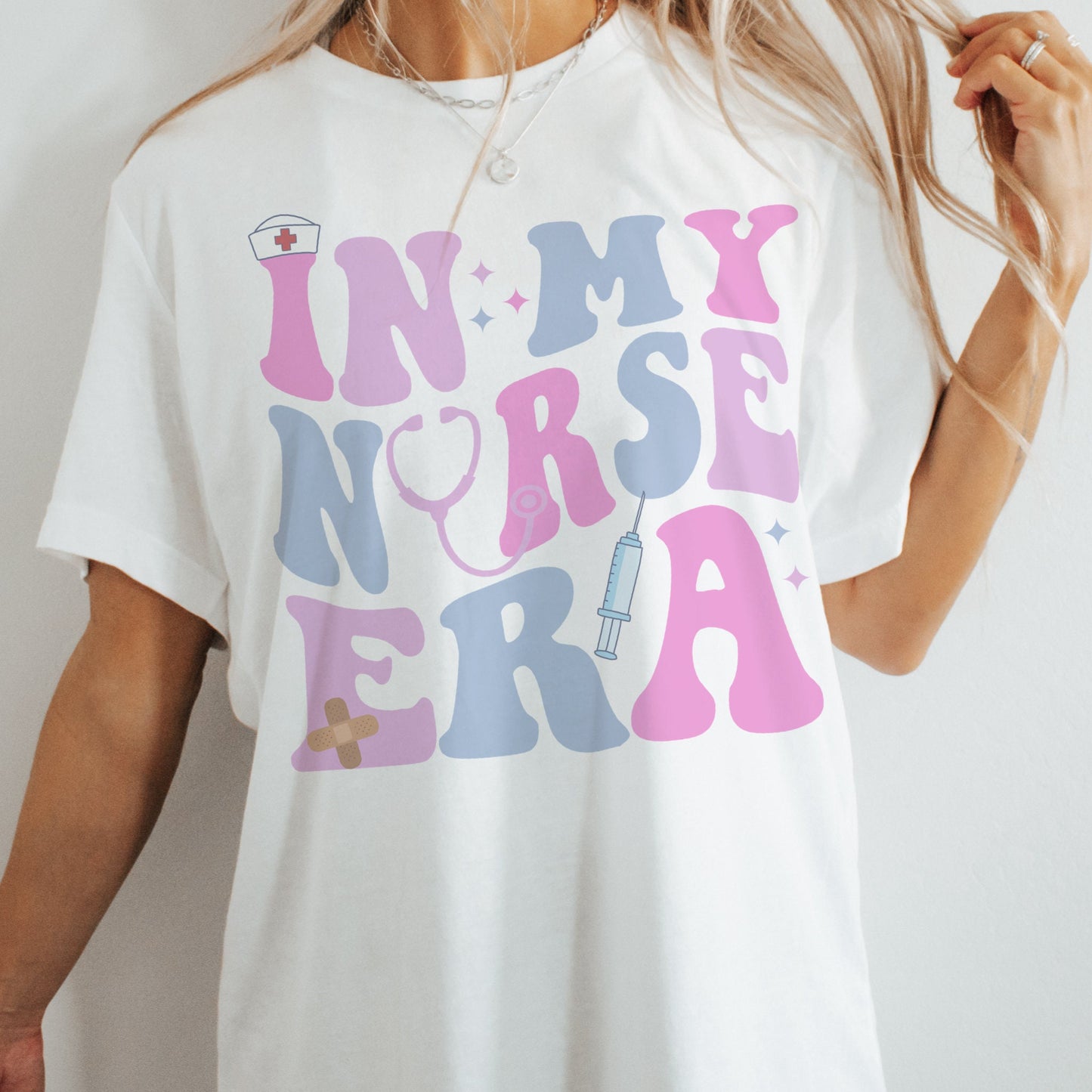 In my Nurse Era tshirt, nursing school graduation gift, heathcare tshirt, nurse Era ,unisex White tshirt.