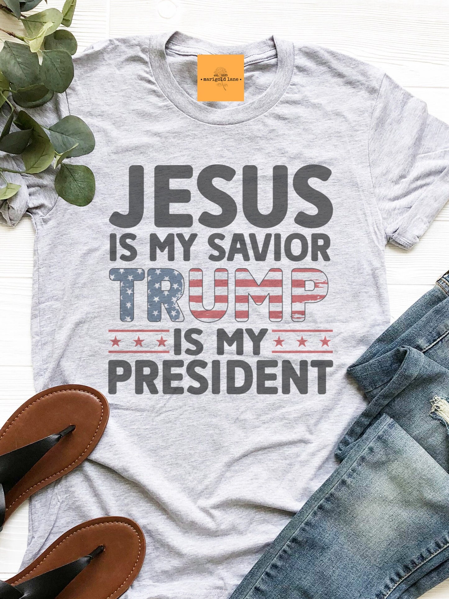 Jesus is my savior trump is my president tshirt, trump Maga 47 tshirt multiple color options, cute politic t-shirts, cute trump tshirt.