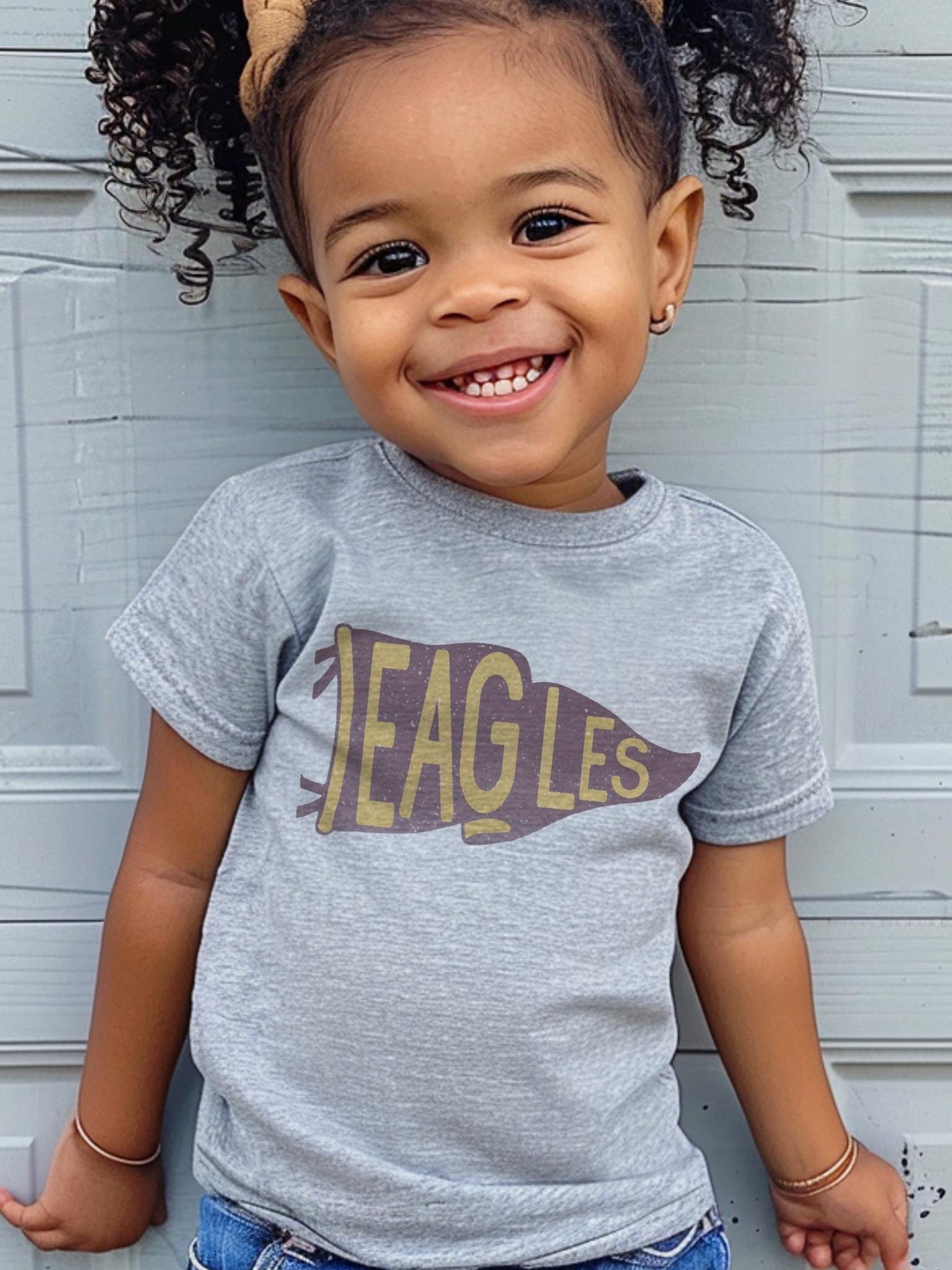 Youth Eagles maroon gold pennant mascot, Eagles game day football tshirt, football mom tshirt, cute game day tshirt, mascot unisex tshirt