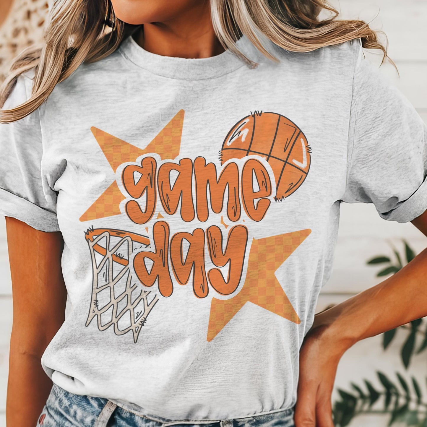 Orange basketball game day, Orange game day football tshirt, football mom tshirt, cute game day tshirt, mascot unisex tshirt