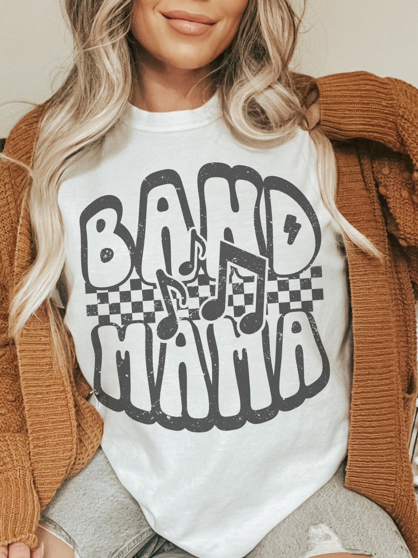 Band Mom tshirt, Bande Mama tshirt, matching band tshirt, football mom tshirt, cute game day tshirt, mascot tshirt, unisex cut tshirt