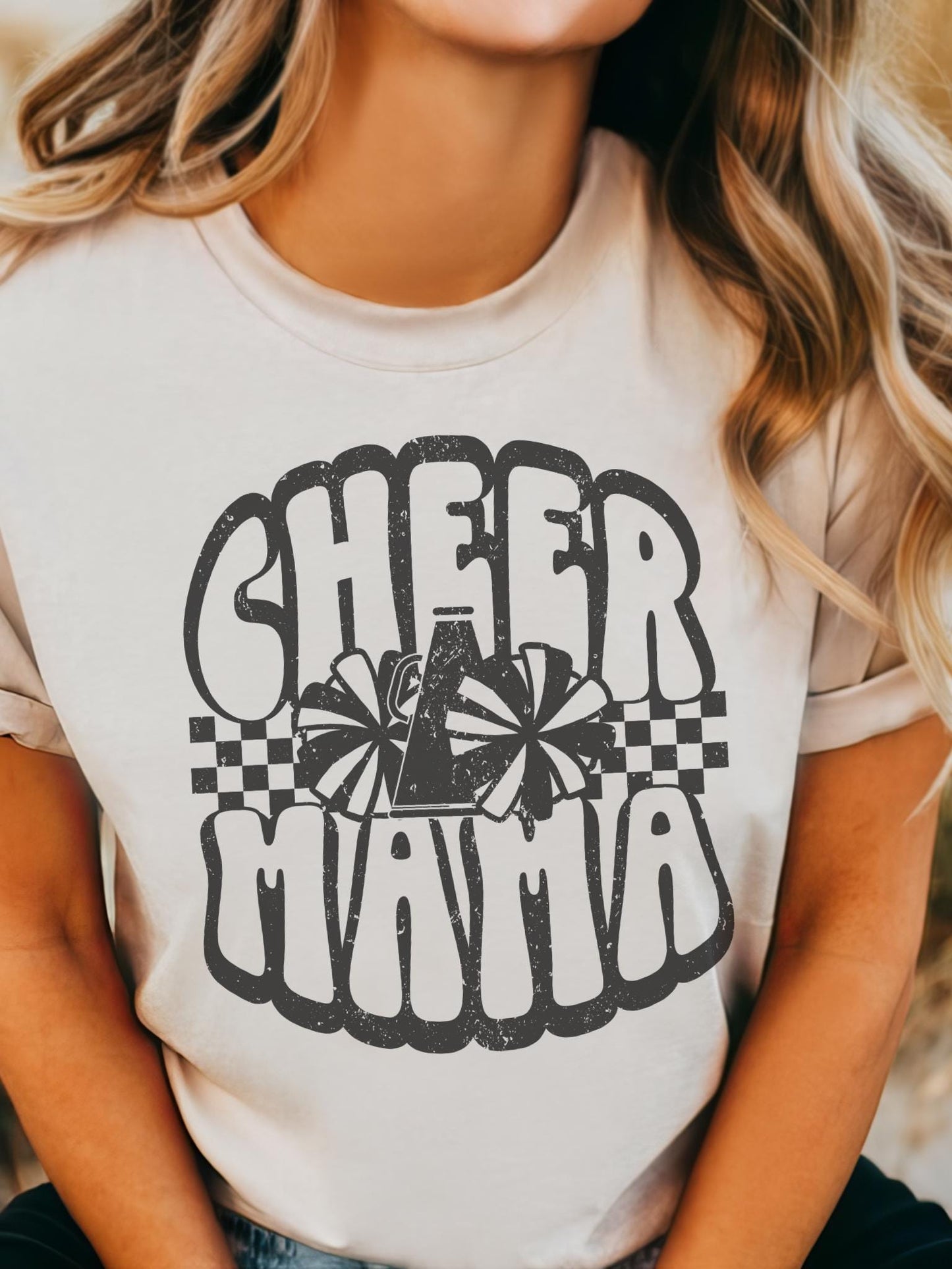 Cheer Mom tshirt, Cheer Mama tshirt, sports mama tshirt, football mom tshirt, cute game day tshirt, mascot tshirt, unisex cut tshirt