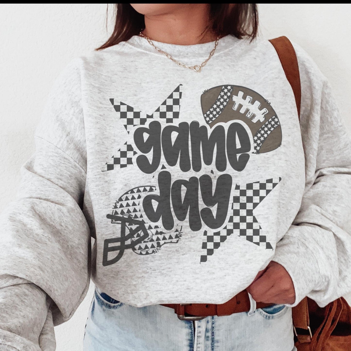 Football Game Day mascot, Varsity Football game day football, football mom shirt, cute game day shirt, retro checkered football shirt