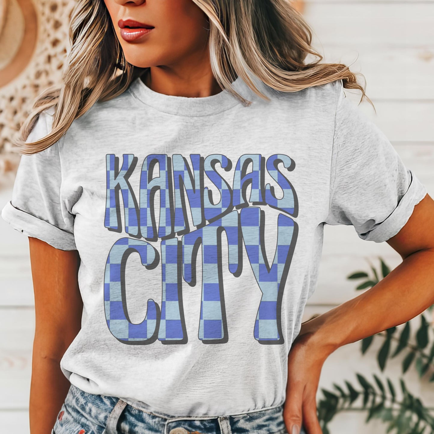 Kansas City Baseball mascot, KC Baseball game day football, baseball shirt, cute game day shirt, retro checkered baseball shirt
