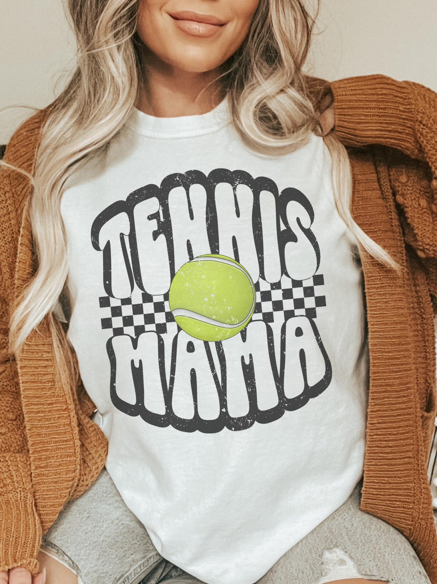 Tennis Mom tshirt, Tennis Mama tshirt, sports mama tshirt, football mom tshirt, cute game day tshirt, mascot tshirt, unisex cut tshirt