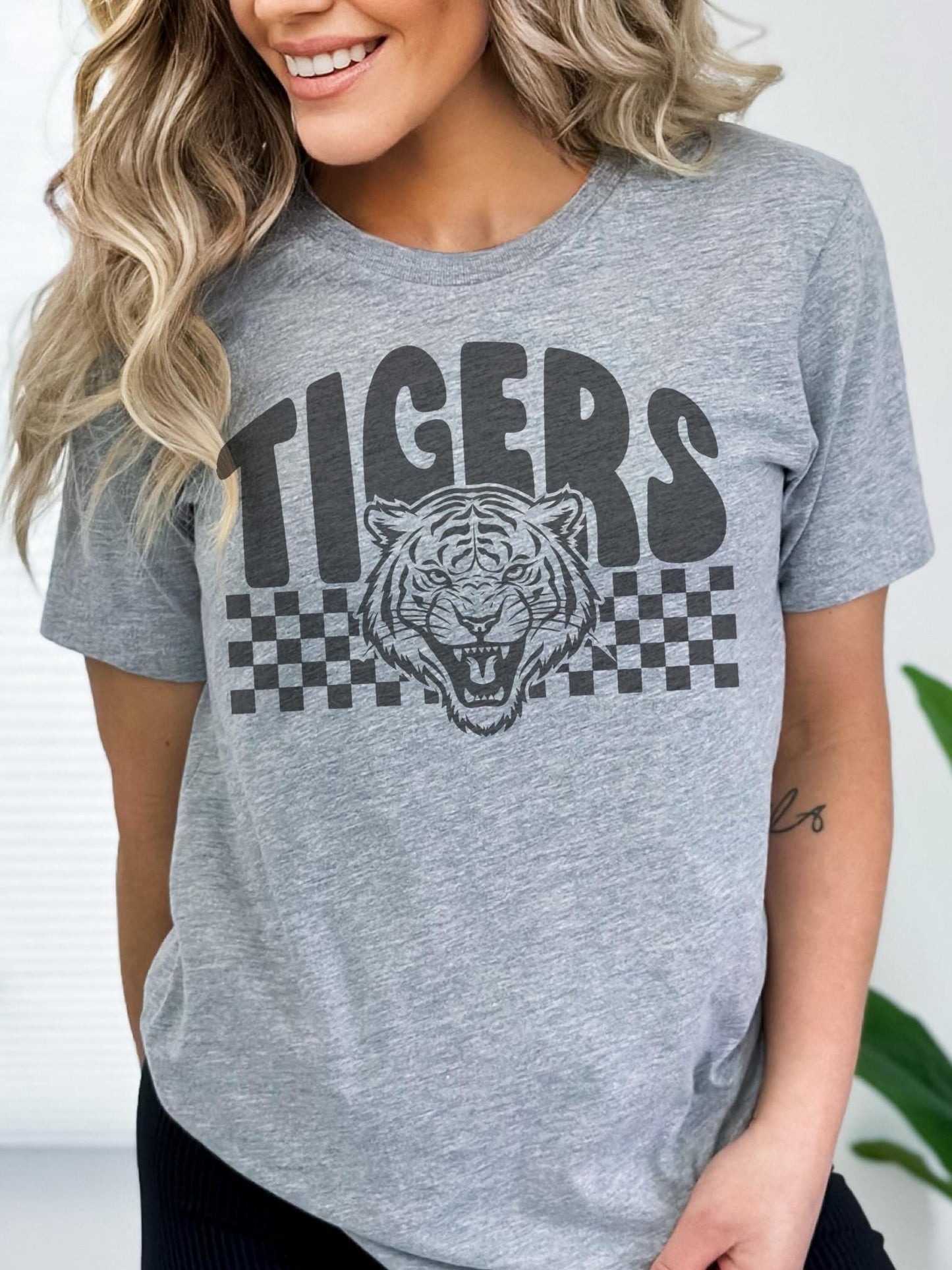 Tigers Mascot tshirt, Game Day tshirt, sports mama tshirt, football mom tshirt, cute game day tshirt, mascot tshirt, unisex cut tshirt