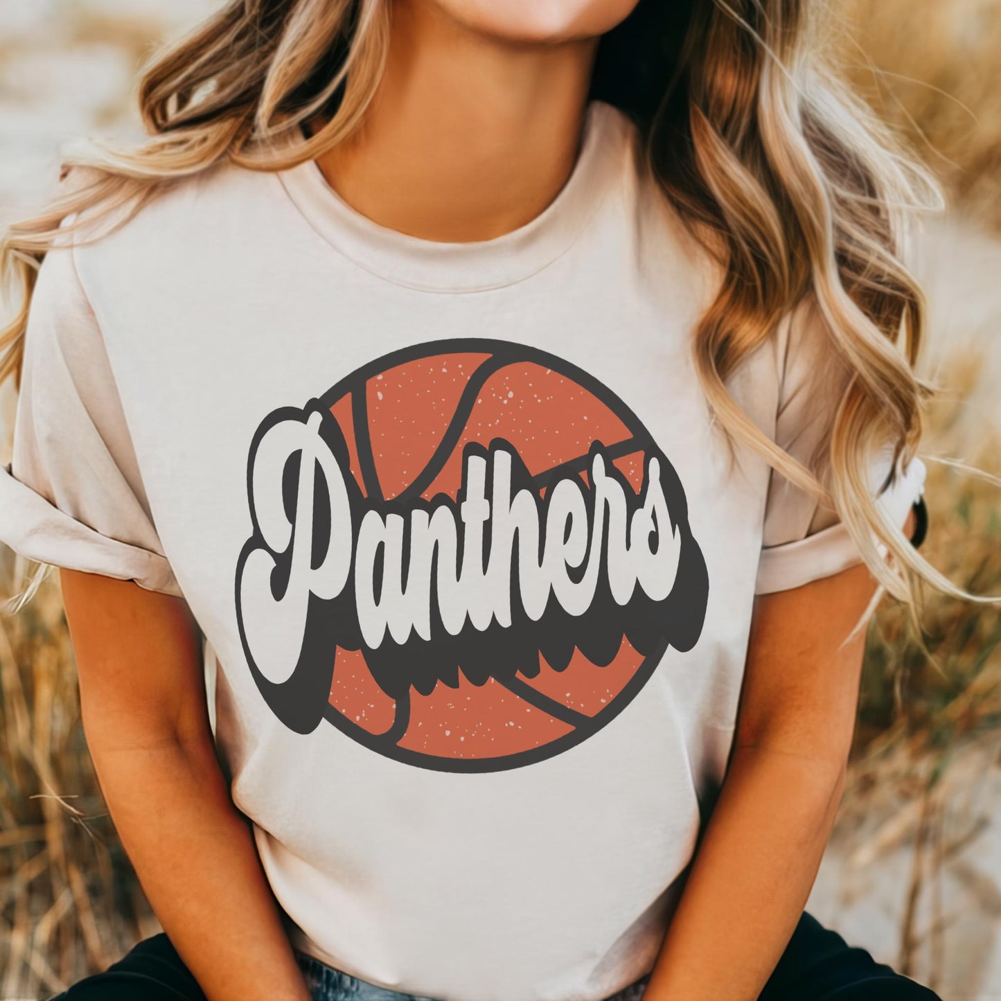 Panthers basketball game day mascot, football tshirt, football mom tshirt, cute game day tshirt, mascot tshirt, unisex cut tshirt
