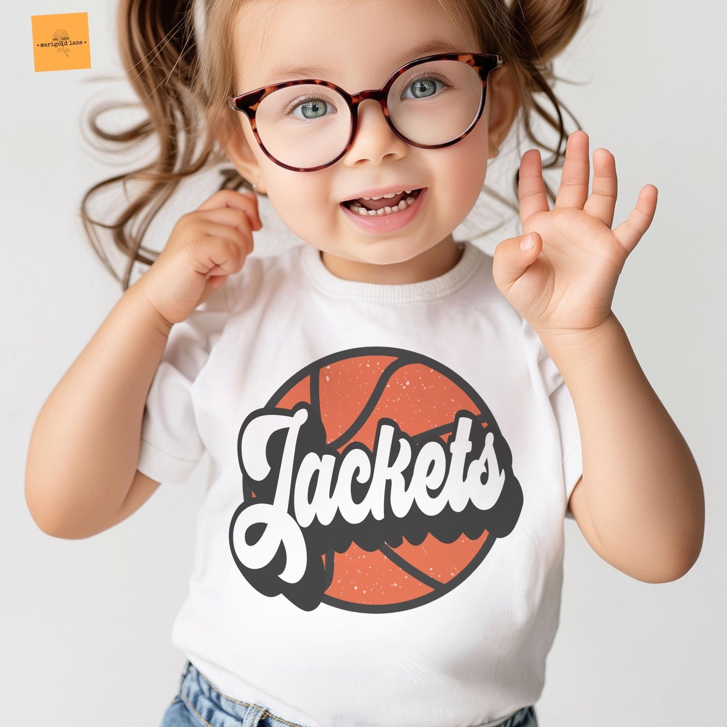 Youth Jackets basketball mascot, kids basketball game day tshirt, kids basketball tshirt, cute kids game day tshirt, youth mascot tshirt