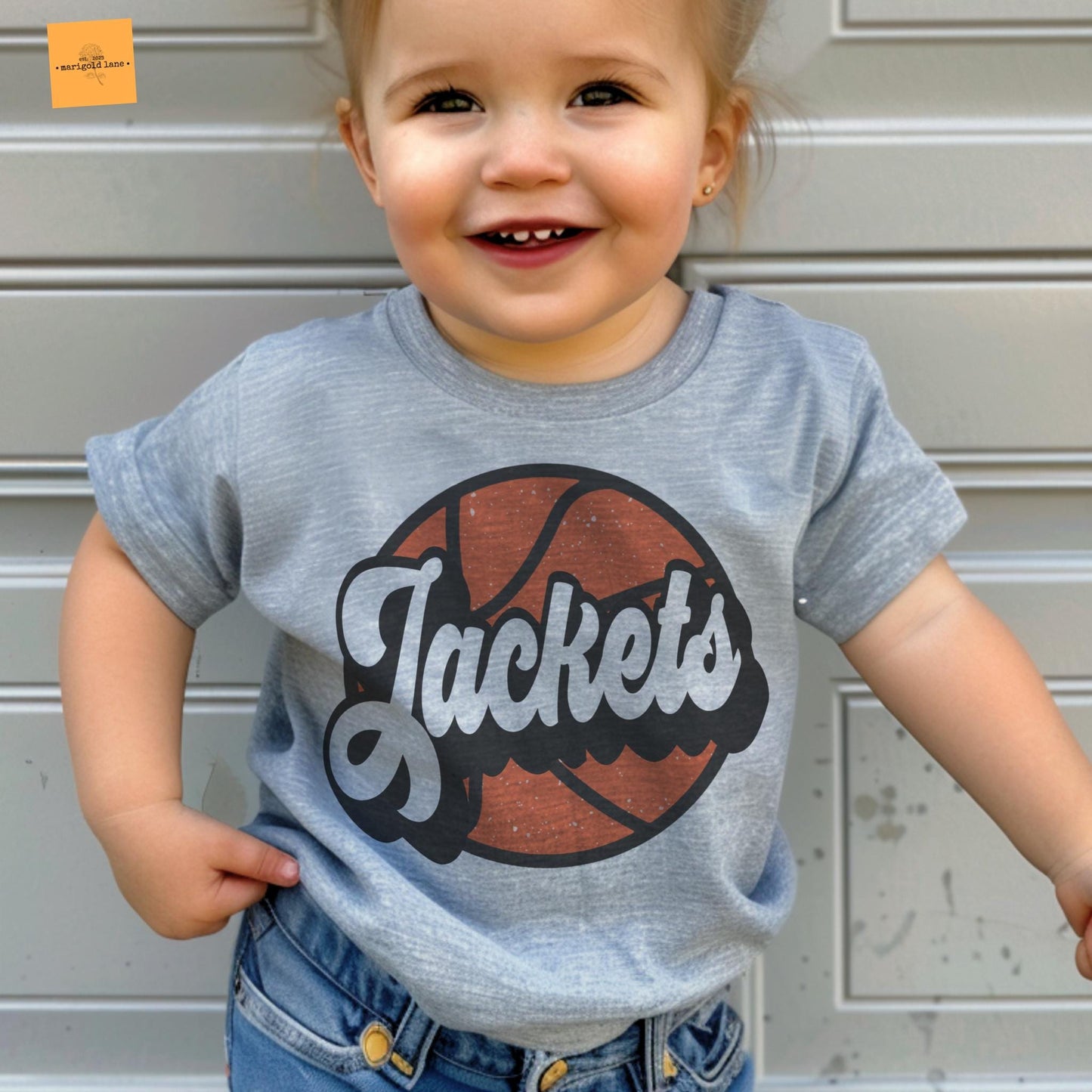 Youth Jackets basketball mascot, kids basketball game day tshirt, kids basketball tshirt, cute kids game day tshirt, youth mascot tshirt