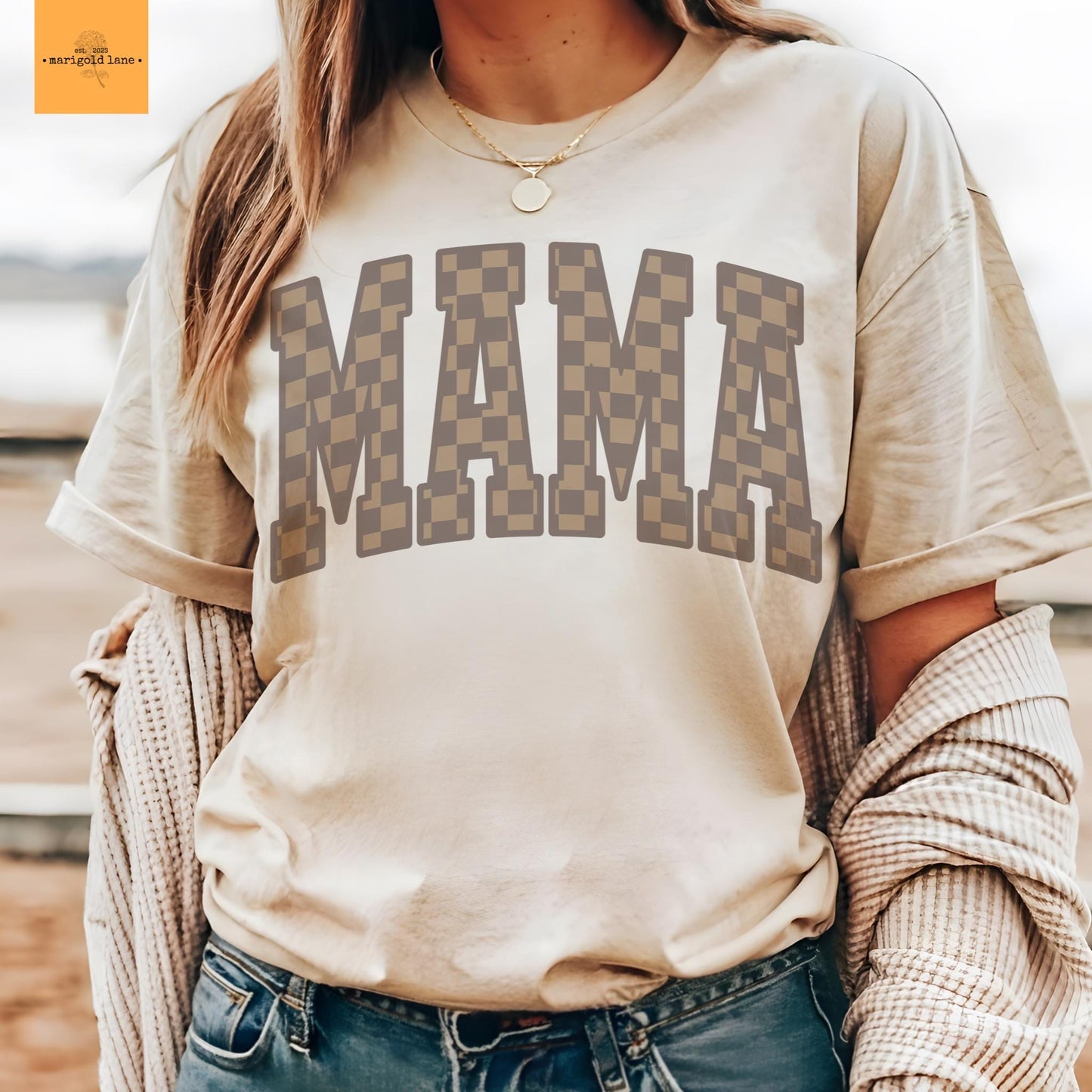 Mama varsity aesthetic tshirt, Boujee mama checkered tshirt multiple color options, cute mama t-shirts, cute mom tshirt.
