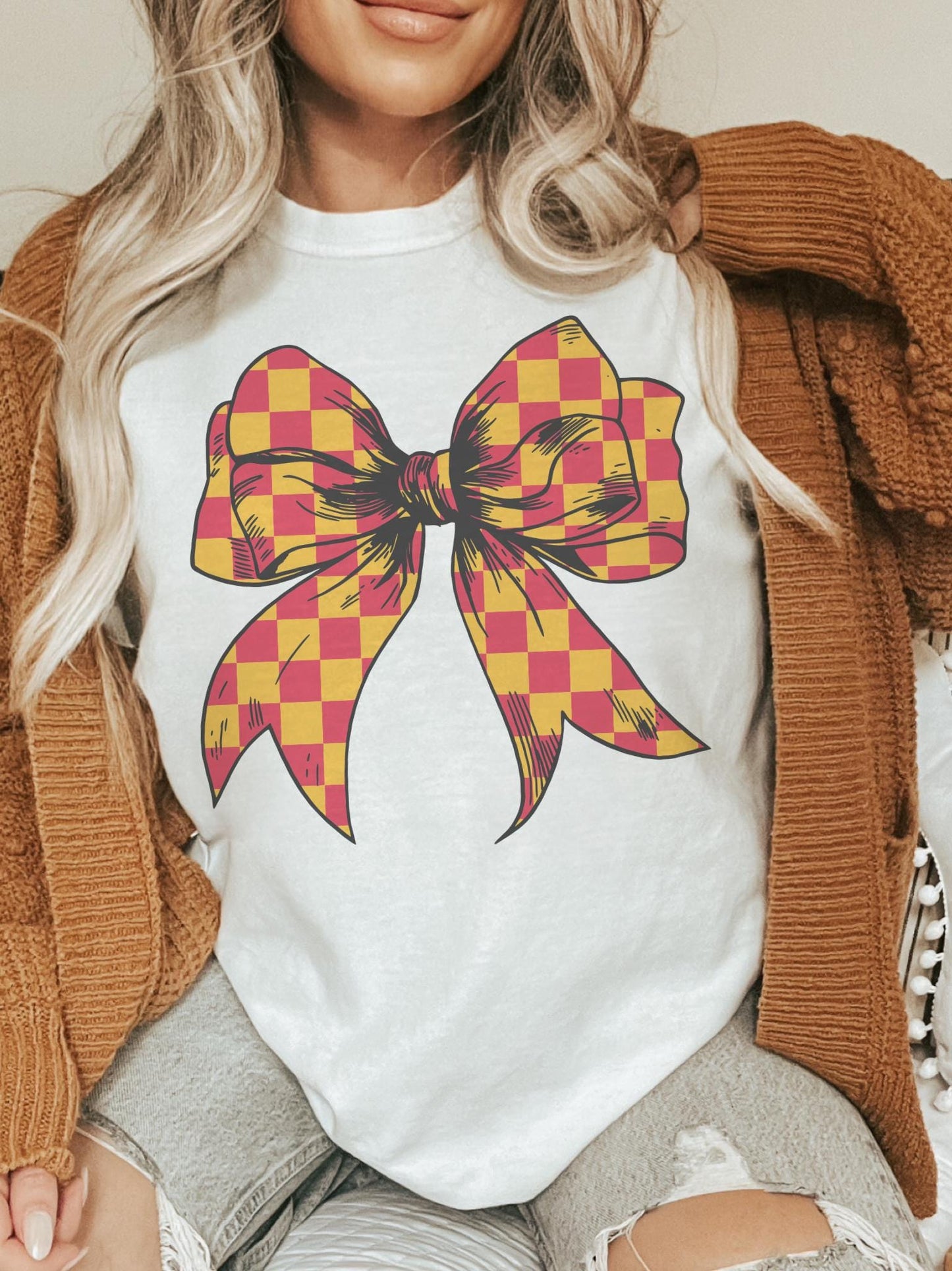 Kansas City Coquette Game Day, KC football gameday tshirt, football Bow tshirt, cute game day tshirt, Kansas City unisex cut tshirt