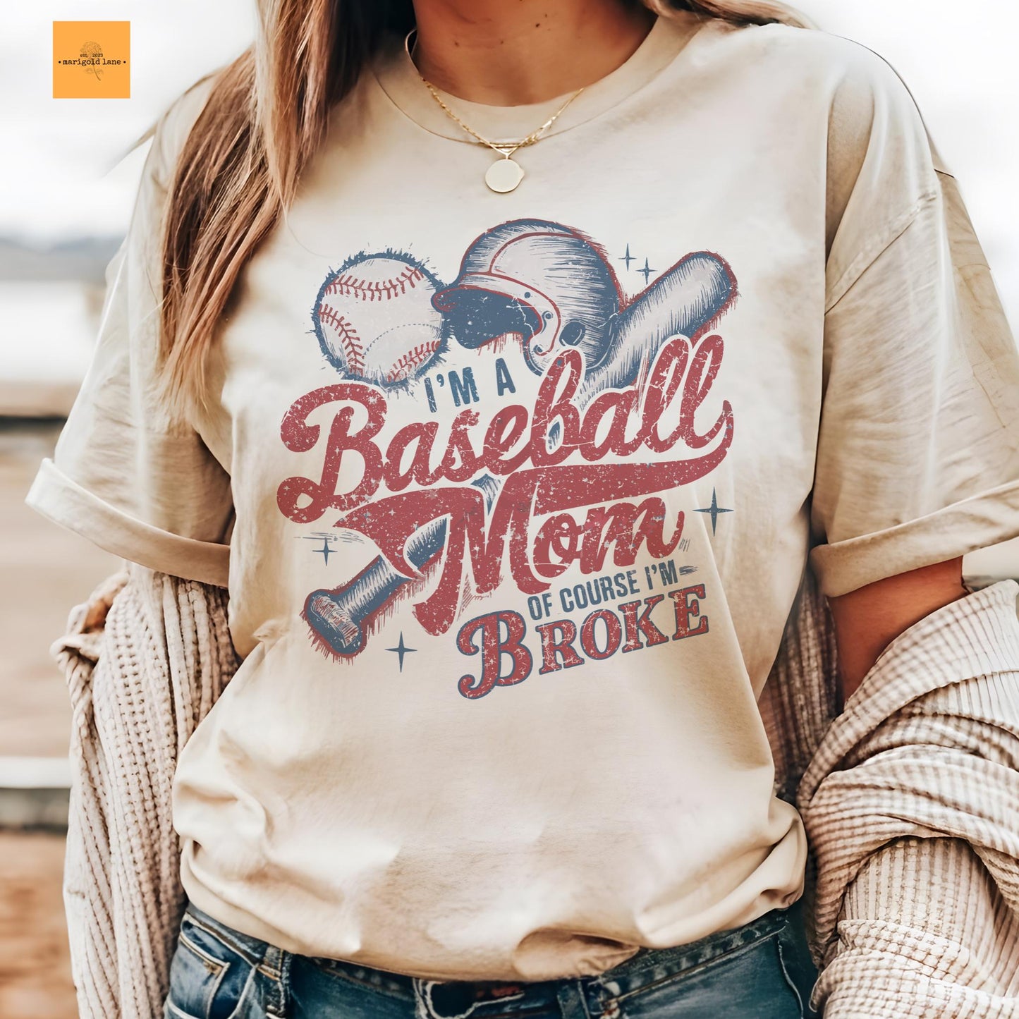 I’m a baseball mom of course I’m broke, baseball mom tshirt, retro baseball tshirt, cute game day tshirt, ballpark mama unisex cut tshirt