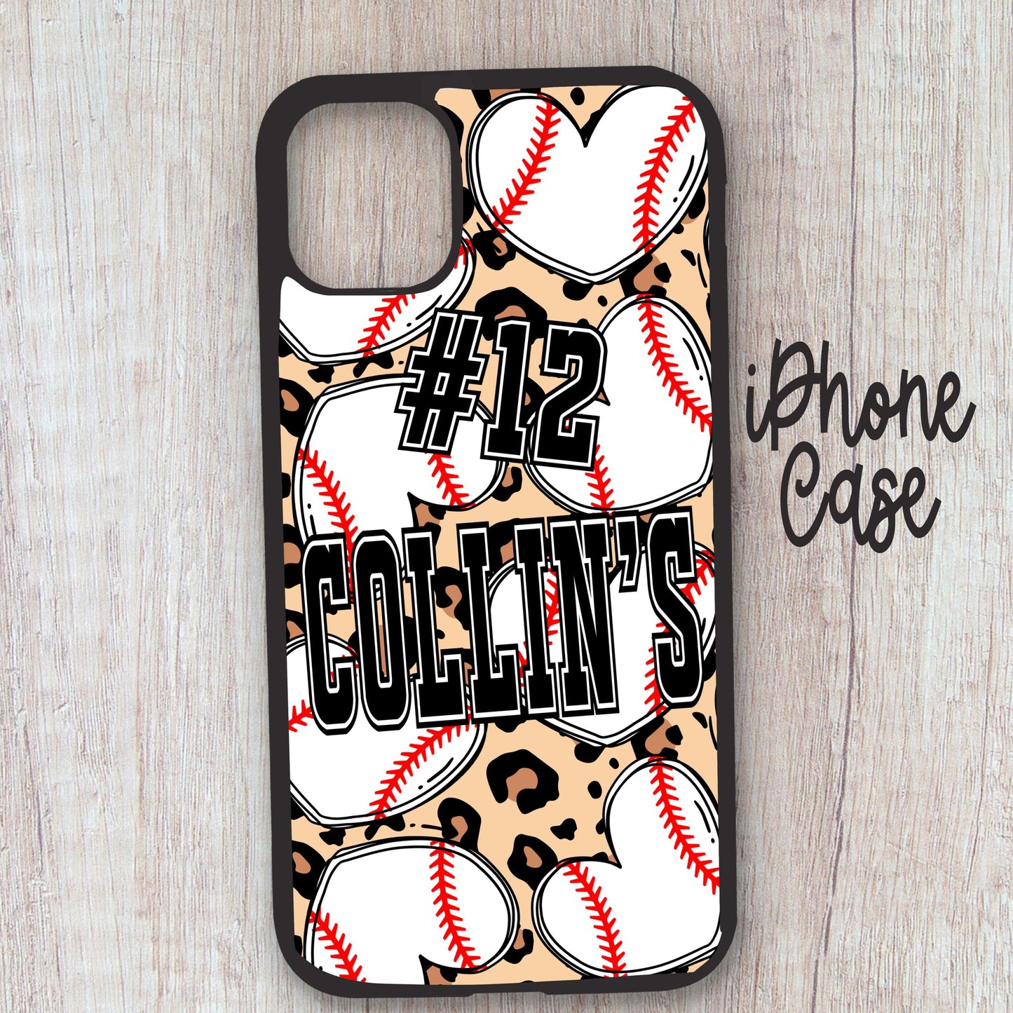 Custom Baseball phone case, baseball mom phone case, phone cases, cute inexpensive phone cases, coquette phone case, leopard phone case,
