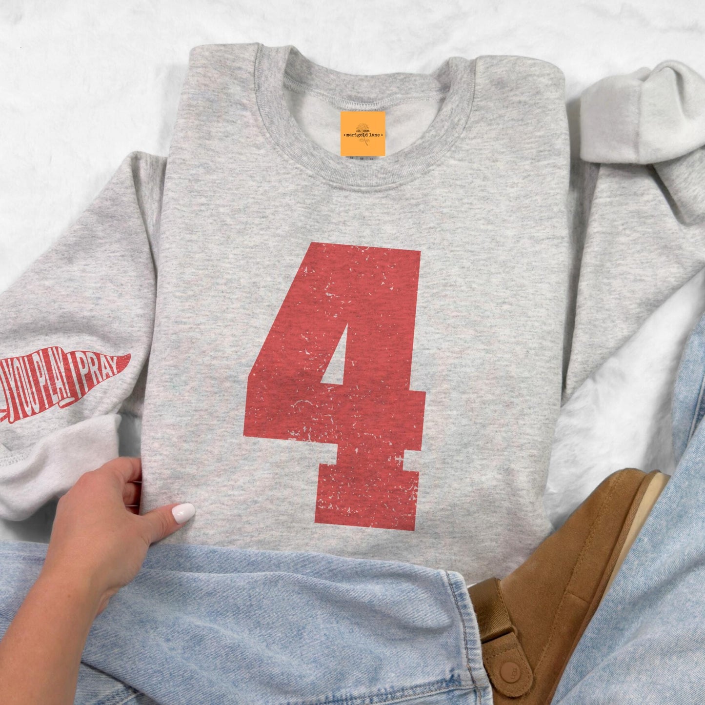 Custom team number moms game day, Varsity game day basketball, cute mom of player game day sweatshirt, Heather ash unisex sweatshirt