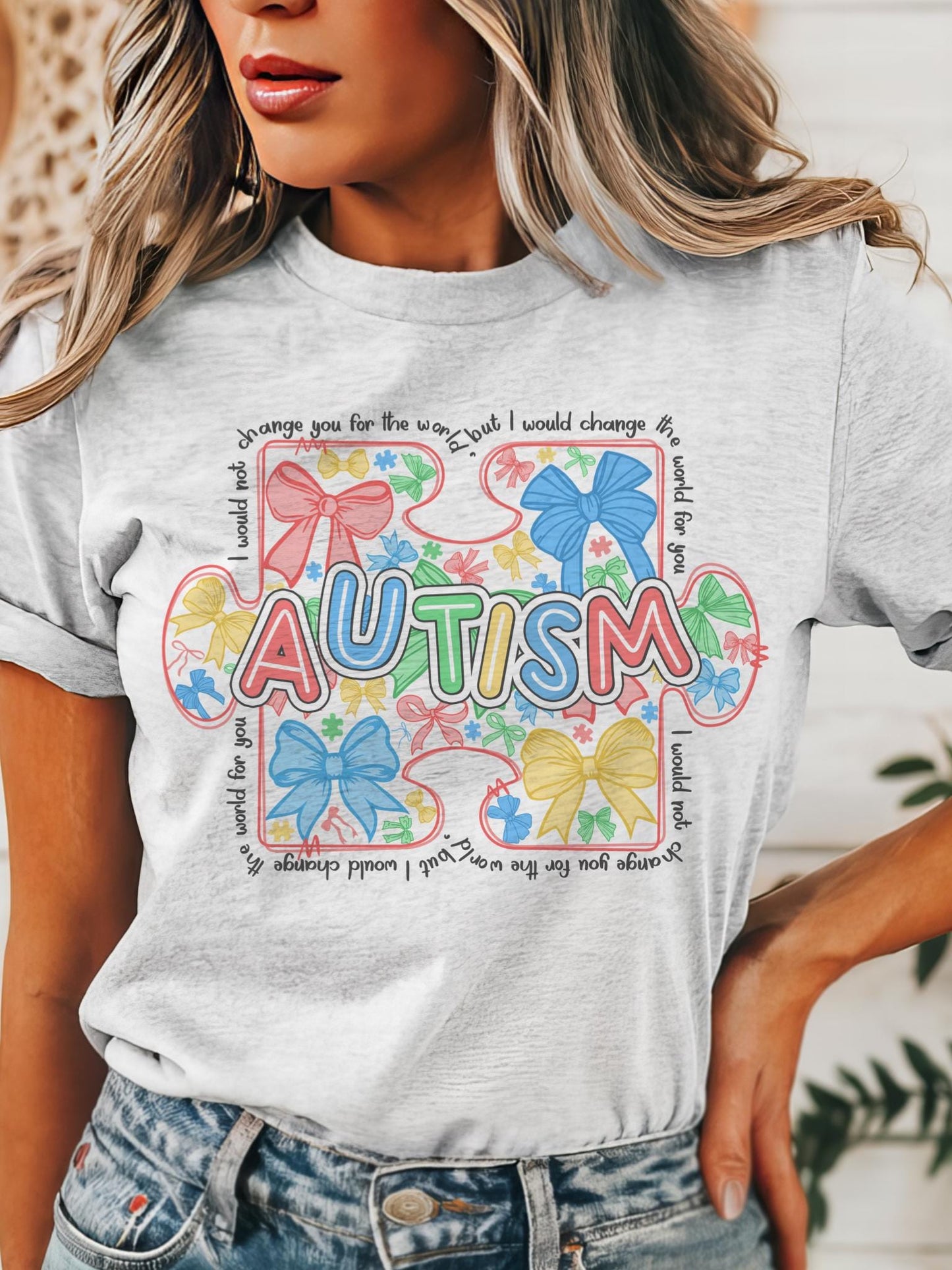 Puzzle piece doodle Autism, autism tshirt Retro print autism tshirt, autism tshirt , retro daisy tshirt, cute unisex T-shirt