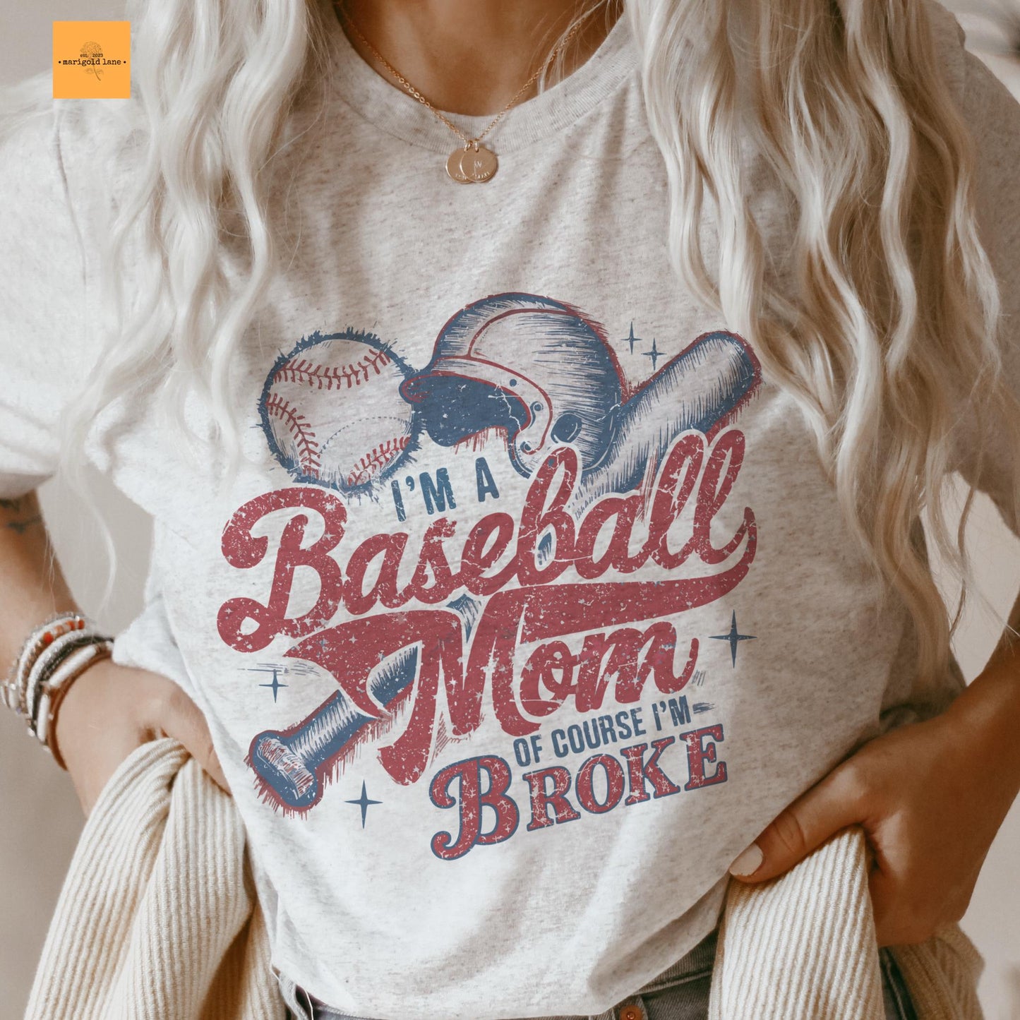 I’m a baseball mom of course I’m broke, baseball mom tshirt, retro baseball tshirt, cute game day tshirt, ballpark mama unisex cut tshirt