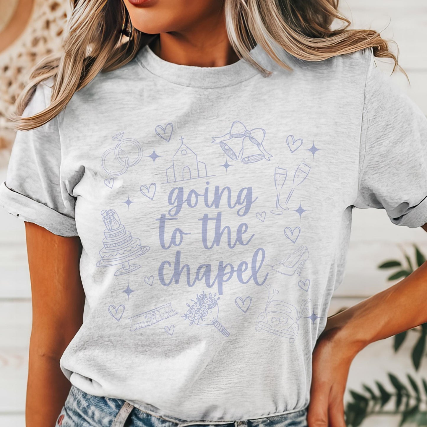 Bride to Be T-Shirt – Going to the Chapel Wedding Shirt – Custom Bridal Party Apparel – Perfect for Bachelorette & Wedding Day Unisex Tshirt