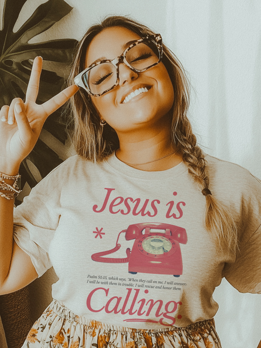 Jesus is Calling T-Shirt | Faith Shirt | Bible Verse Tee | Jesus Shirt | Religious Graphic Tee | Christian Gift | Inspirational Shirt | Spiritual T-Shirt | God Is Good Tee | Scripture Shirt | Christian Apparel