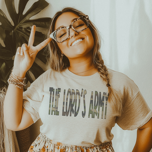 The Lords Army tshirt , retro Christian tshirt , smiley, Christian jesus loves you , church tshirt, pastor gift,  unisex T-shirt