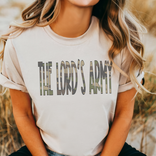 The Lords Army tshirt , retro Christian tshirt , smiley, Christian jesus loves you , church tshirt, pastor gift,  unisex T-shirt