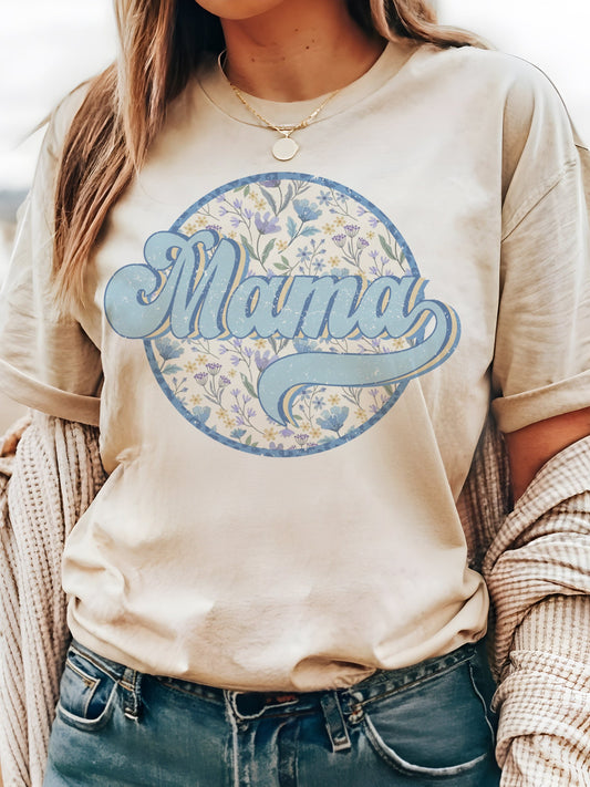 Mama floral aesthetic tshirt, mama coquette aesthetic tshirt Mother’s Day gift , cute mama t-shirts, cute mom sand  tshirt.