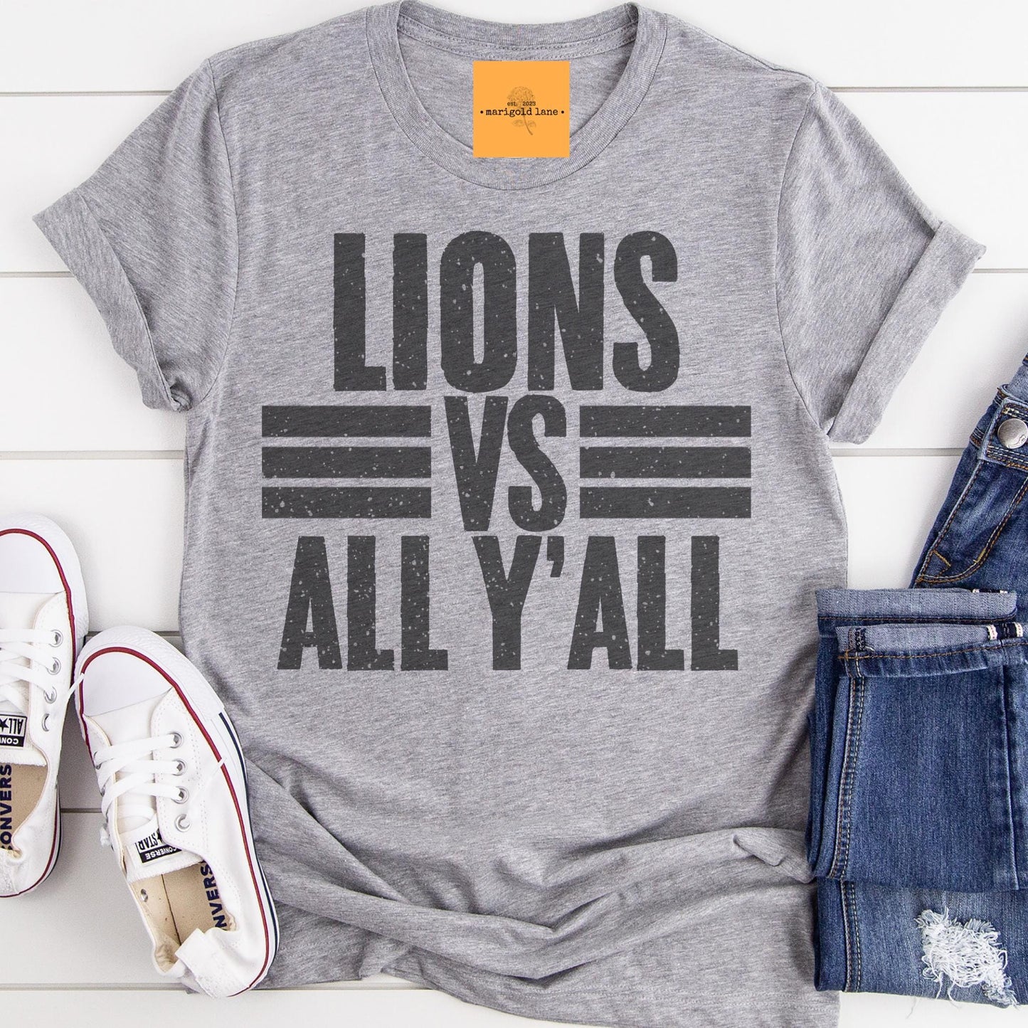 Lions vs all y’all mascot, Mascot game day football tshirt, football mom tshirt, cute game day tshirt, mascot unisex tshirt