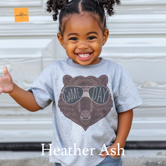 Youth Bears mascot, kids Grizzlies football tshirt, kids basketball tshirt, cute kids game day tshirt, youth mascot tshirt