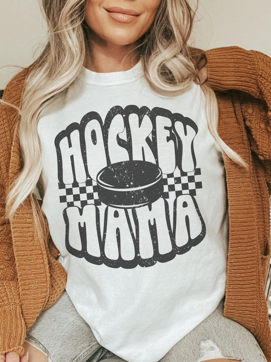 Hockey Mom tshirt, Hockey Mama tshirt, sports mama tshirt, football mom tshirt, cute game day tshirt, mascot tshirt, unisex cut tshirt