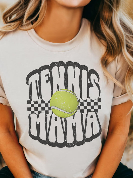 Tennis Mom tshirt, Tennis Mama tshirt, sports mama tshirt, football mom tshirt, cute game day tshirt, mascot tshirt, unisex cut tshirt