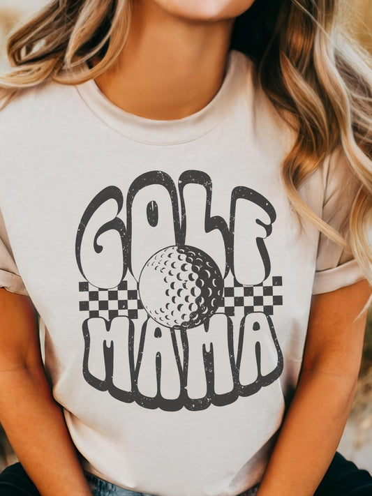 Golf Mom tshirt, Golf Mama tshirt, sports mama tshirt, football mom tshirt, cute game day tshirt, mascot tshirt, unisex cut tshirt