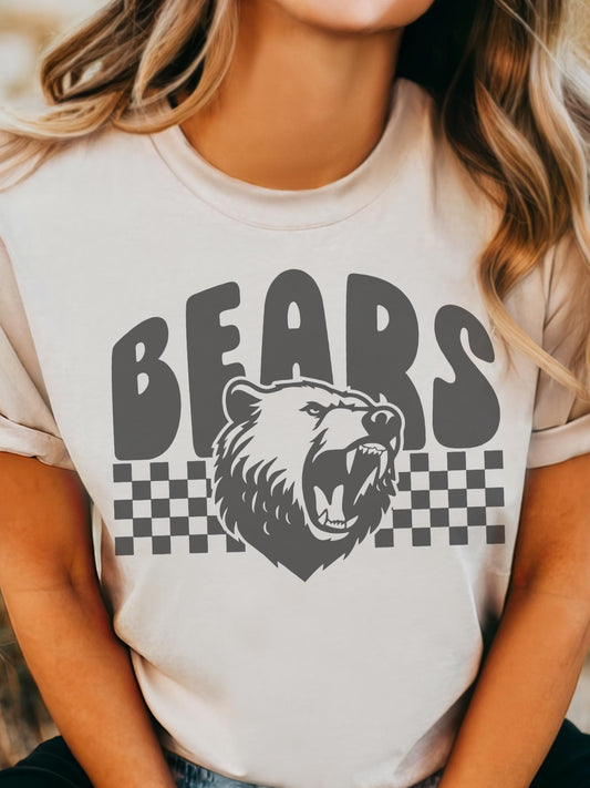 Bears Mascot tshirt, Game Day tshirt, sports mama tshirt, football mom tshirt, cute game day tshirt, mascot tshirt, unisex cut tshirt