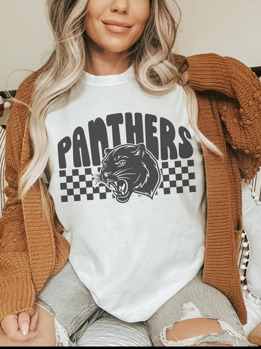 Panthers Mascot tshirt, Game Day tshirt, sports mama tshirt, football mom tshirt, cute game day tshirt, mascot tshirt, unisex cut tshirt