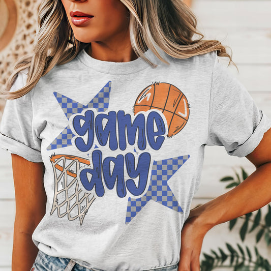 Blue basketball game day, Blue game day football tshirt, football mom tshirt, cute game day tshirt, mascot unisex tshirt