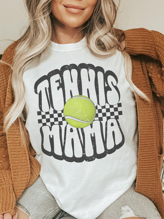 Tennis Mom tshirt, Tennis Mama tshirt, sports mama tshirt, football mom tshirt, cute game day tshirt, mascot tshirt, unisex cut tshirt