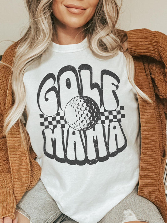 Golf Mom tshirt, Golf Mama tshirt, sports mama tshirt, football mom tshirt, cute game day tshirt, mascot tshirt, unisex cut tshirt