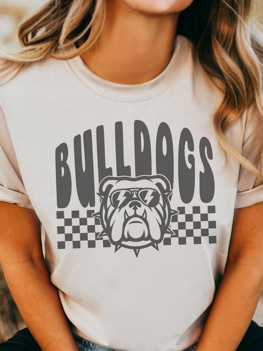 Bulldogs Mascot tshirt, Game Day tshirt, sports mama tshirt, football mom tshirt, cute game day tshirt, mascot tshirt, unisex cut tshirt