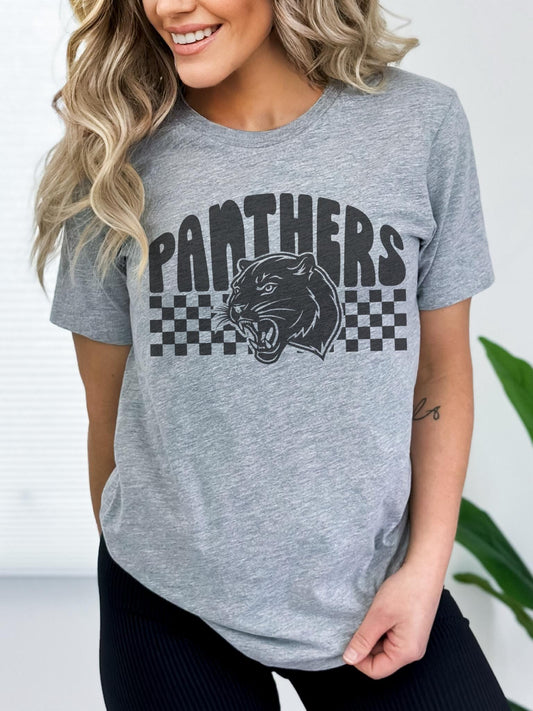 Panthers Mascot tshirt, Game Day tshirt, sports mama tshirt, football mom tshirt, cute game day tshirt, mascot tshirt, unisex cut tshirt