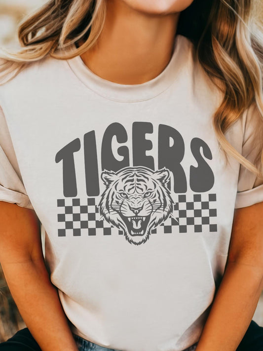 Tigers Mascot tshirt, Game Day tshirt, sports mama tshirt, football mom tshirt, cute game day tshirt, mascot tshirt, unisex cut tshirt
