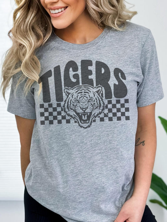 Tigers Mascot tshirt, Game Day tshirt, sports mama tshirt, football mom tshirt, cute game day tshirt, mascot tshirt, unisex cut tshirt