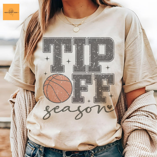 Basketball Tip off Season , basketball tshirt, football mom tshirt, cute basketball tshirt, basketball mom tshirt