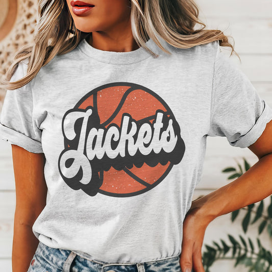Jackets basketball game day mascot, football tshirt, football mom tshirt, cute game day tshirt, mascot tshirt, unisex cut tshirt