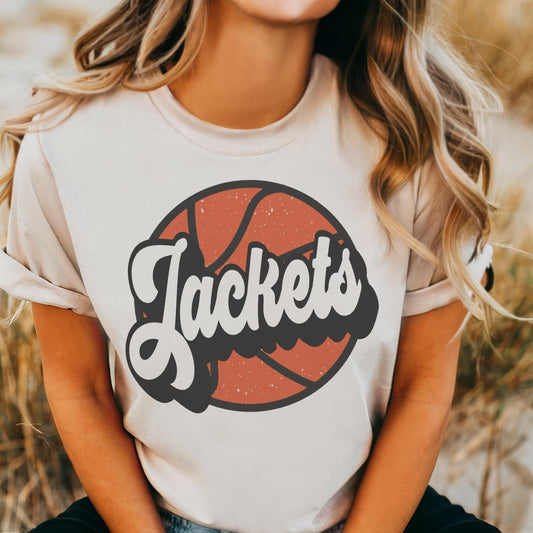 Jackets basketball game day mascot, football tshirt, football mom tshirt, cute game day tshirt, mascot tshirt, unisex cut tshirt