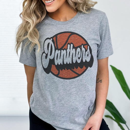 Panthers basketball game day mascot, football tshirt, football mom tshirt, cute game day tshirt, mascot tshirt, unisex cut tshirt