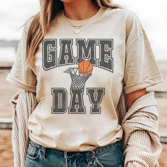 Game day basketball mascot, basketball mom tshirt, cute game day tshirt, small town big Pride tshirt unisex cut tshirt