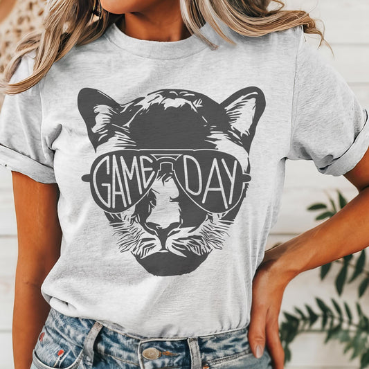 Panthers mascot, football tshirt, football mom tshirt, cute game day tshirt, small town big Pride tshirt, unisex cut tshirt