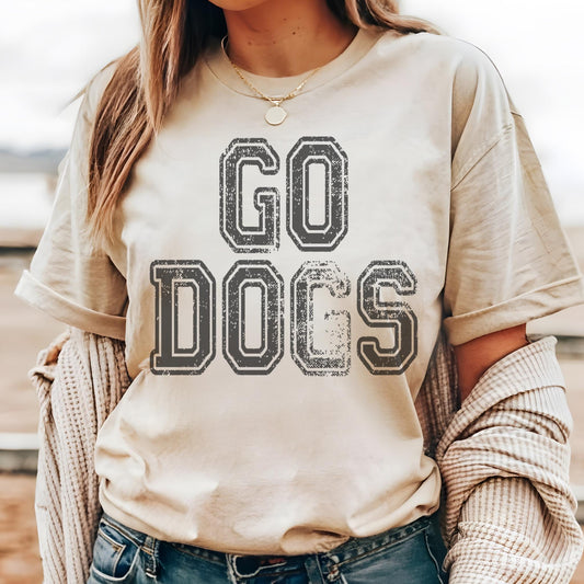 Preppy Bulldogs mascot tshirt, Go Cats tshirt, football mom tshirt, cute game day tshirt, mascot tshirt, unisex cut tshirt