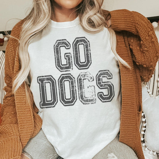 Preppy Bulldogs mascot tshirt, Go Cats tshirt, football mom tshirt, cute game day tshirt, mascot tshirt, unisex cut tshirt