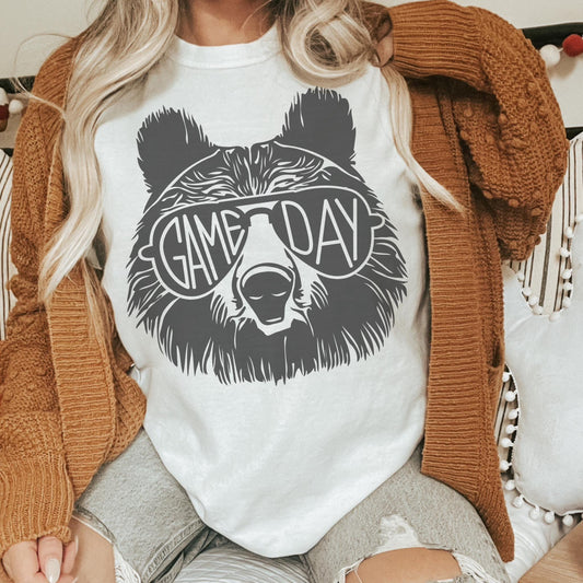Bears Game Day mascot  tshirt, bears varsity tshirt, cute game day tshirt, small town big Pride tshirt cute unisex cut bears tshirt